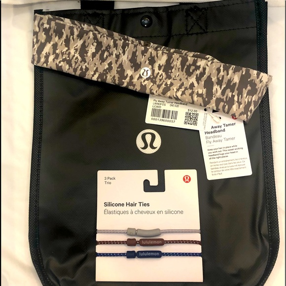 lululemon athletica Accessories - NWT Lululemon Athletics Headband and  3 Pack Silicone Hair Ties bundle